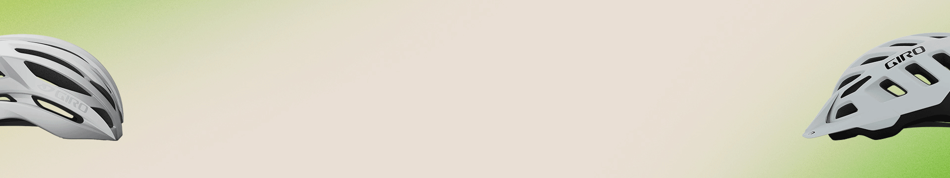 Animated image with a Bike helmets that announces the launch of the Giro Green Monday Sale. There is text on the image saying Green Monday.